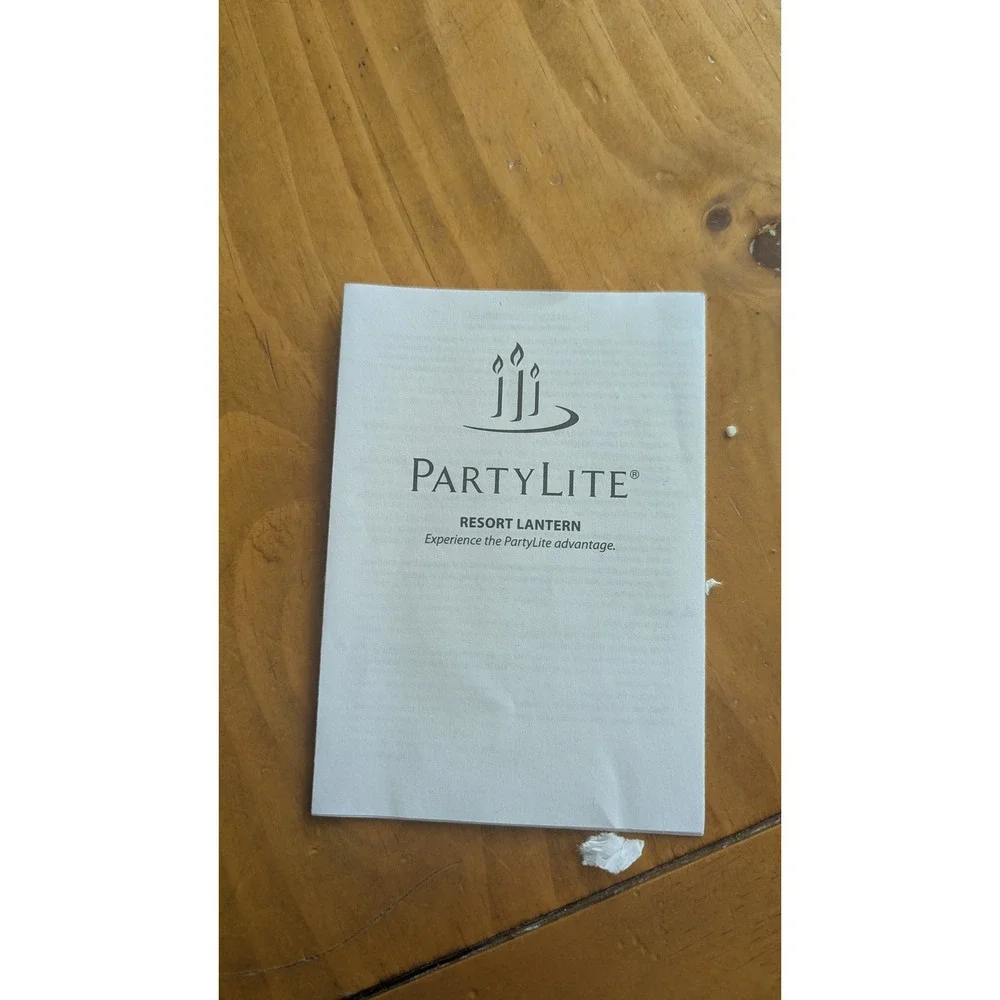 Retired PartyLite Resort Lantern Large P91498 Silver Metal/Glass Candle‎ Holder